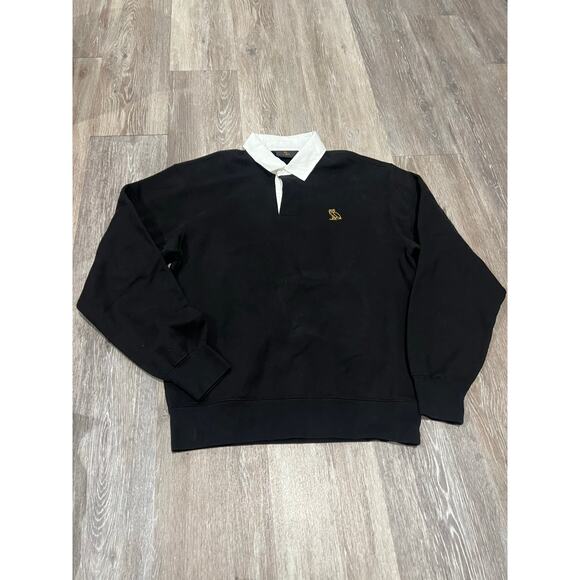 October's Very Own Black Collared Crew Neck Sweater XS OVO - Picture 5 of 5